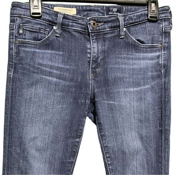 AG Adriano Goldschmied Size 27R Blue Wash Super Skinny Ankle Jeans - Picture 8 of 14